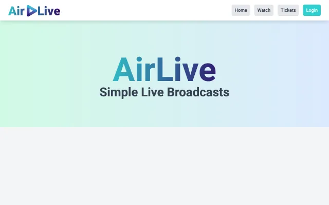 The AirLive home page