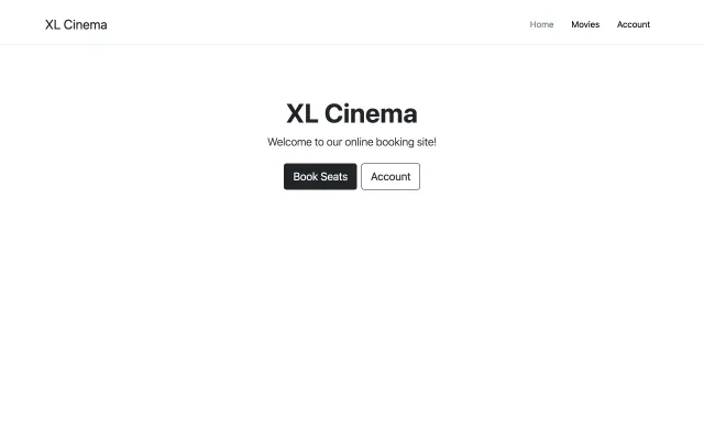 The XL Cinema home page